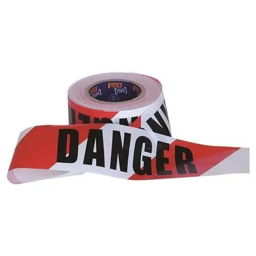 Pro Choice "Danger" On Red/white Hazard Tape - DT10075 - City Workwear